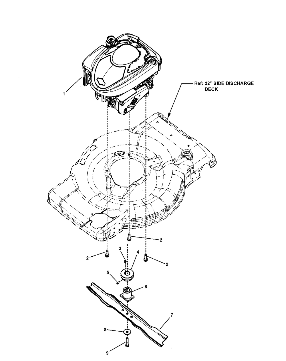 Engine Group Diagram and Parts List for 7800802-BTXP22675HW 2011 Briggs and Stratton Lawn Mower